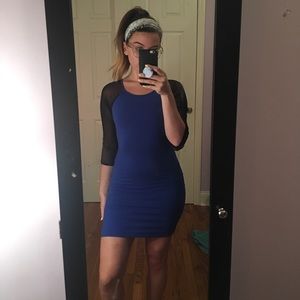 Blue Mesh Dress